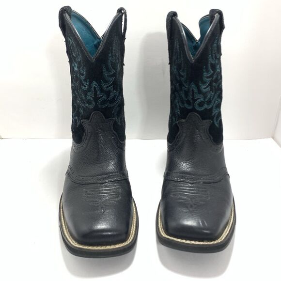 Ariat Leather Embroidered Western Cowboy Boots Style 100005912 Size 9 Women’s - Picture 16 of 16